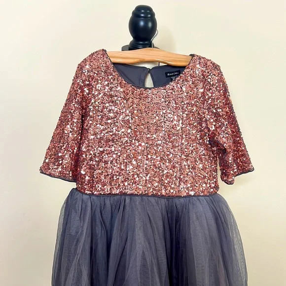 New Party Sequin Girl Dress - Picture 3 of 8